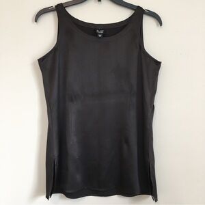 Eileen Fisher 100% Silk Black Sleeveless Tank Top